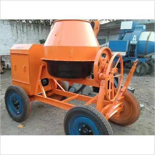 Concrete Mixer With Lift Hydraulic Hopper Youtube