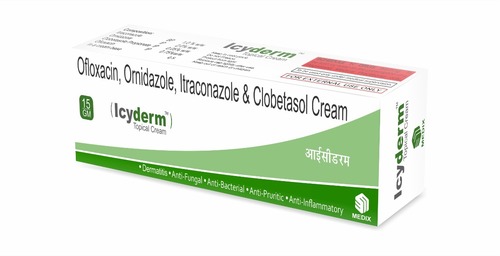 Ofloxacin, Ornidazole, Itraconazole & clobetasol Cream
