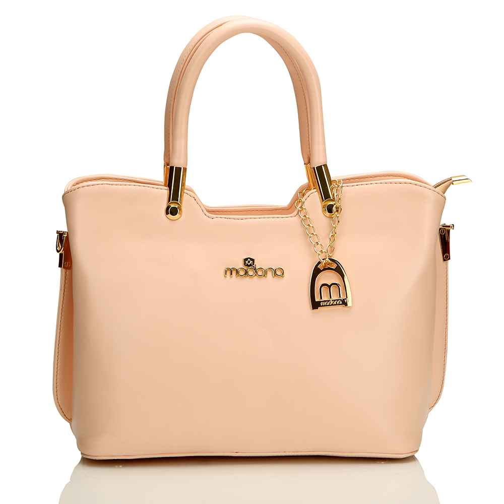 Cream Color Ladies Fancy Handbag