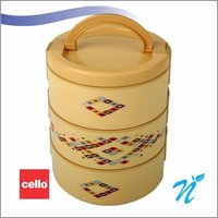 Cello Decker Insulated Lunch Carrier (3 Container) Small Beige