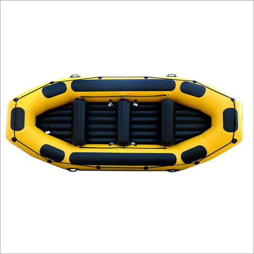 Yellow and Black Inflatable Raft