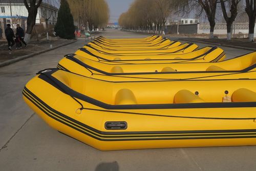 Rescue Boat, life raft, rescue raft boat, inflatable raft boat with red, 440cm