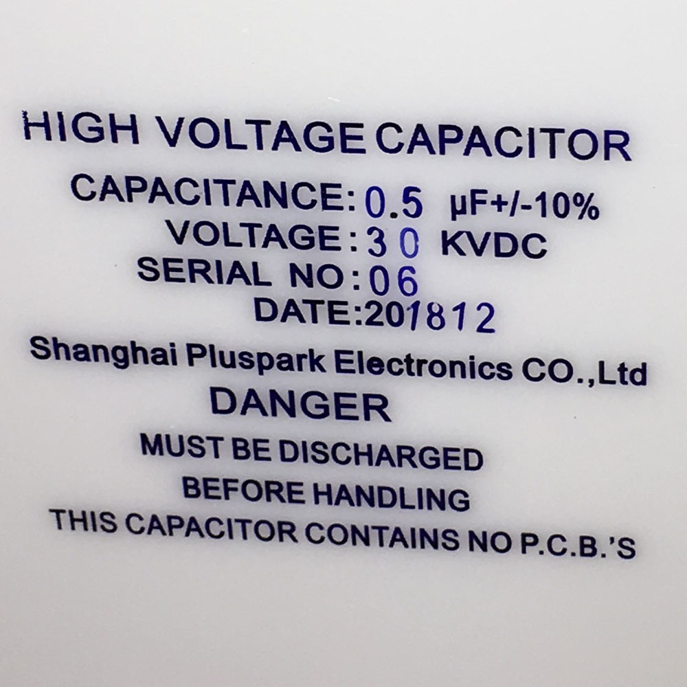 0.5uF 30kV High Voltage Capacitor