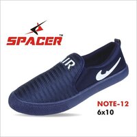 Blue Moccasin Shoes Heel Size: Low