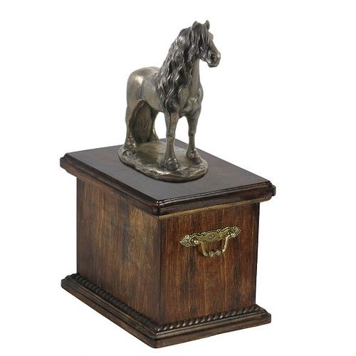Urn For Horse Ashes with a Standing Statue