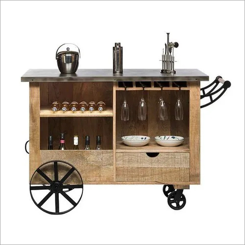 Industrial Wooden Trolley
