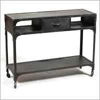 Iron Console With Drawer