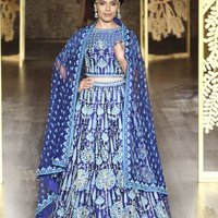Banarasi Lehenga - Cotton, Plain Design | Blue Color, Ethnic Wear for Women