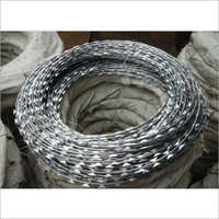 Rbt Fencing Wire - Galvanized Steel, 100 Meter Length | Silver Color, Bladed Design, Heavy-duty Iron Wire Mesh, 10 Kg Weight