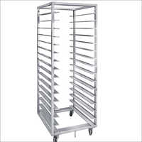 Bakery Oven Trolley - Stainless Steel, Manual Operation | Silver Finish, Durable Design, Quality Assured, 220-380 Volt Compatibility