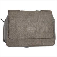 Jute Satchel Messenger Bag