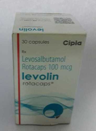 Levolin Rotacap - 100 mcg Dosage Tablets | Improves Breathing Disorders, Suitable for Adults and Women, Store in Dark Place