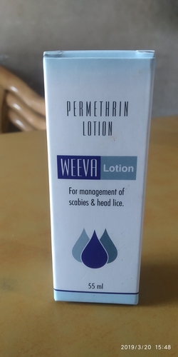 Permethrin lotion