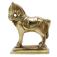 Handcrafted Brass Metal Figure Gold Horse Sculpture Home Decor Gift