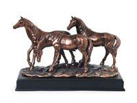 Handcrafted Brass Metal Figure Gold Horse Sculpture Home Decor Gift