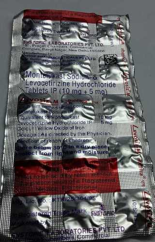 Montelukast Sodium Levocetrizine Dhydrocloride Tablets General Medicines