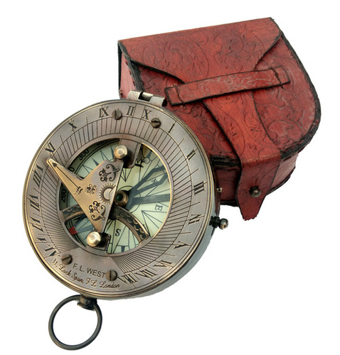 Brass Sundial Compass