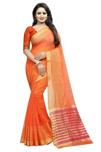 Naylon Net Saree - Elegant Orange, Yellow, Red, Blue Shades | Bollywood Style For All Seasons