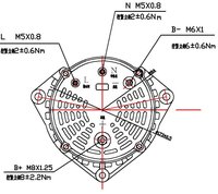 WP7 Engine 28V 240A Alternator