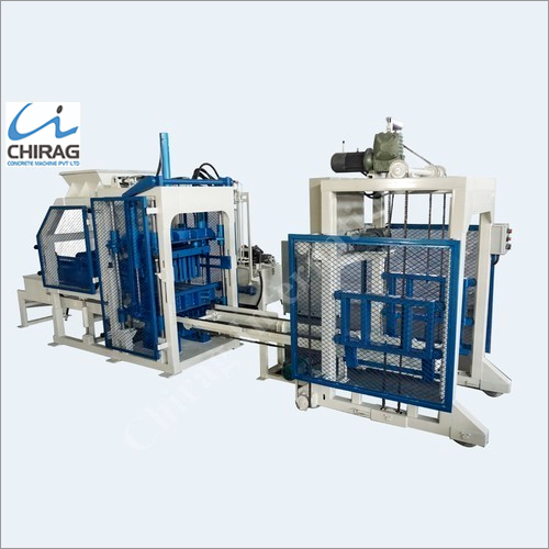 Blue Semi Automatic High Pressure Paver Block Machine