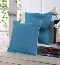 Blue Jute Cushion Covers