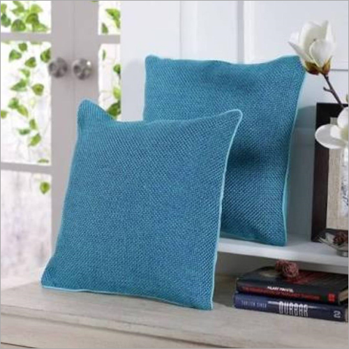 100% Cotton Blue Cushion Cover