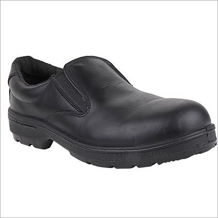 Black Without Lace Steel Toe Safety Shoes