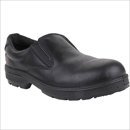 Black Without Lace Steel Toe Safety Shoes at Best Price in Bahadurgarh ...