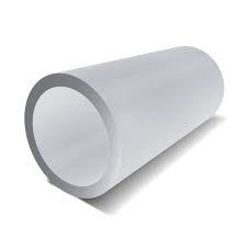 Silver Aluminium Round Tube