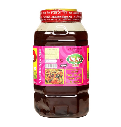 Musturd Oil - 12 Months Shelf Life, Maroon Color, Ideal for Room Temperature Storage