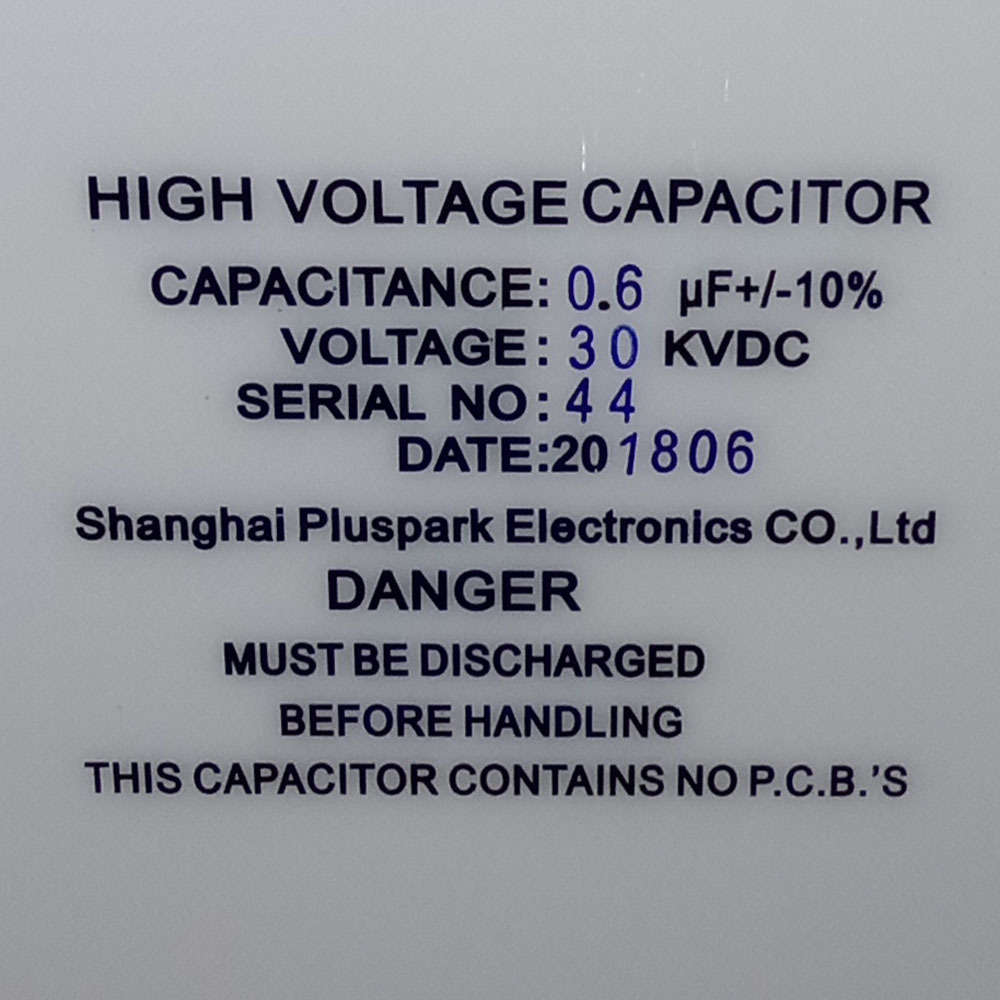 30kV 600nF High Voltage Capacitor