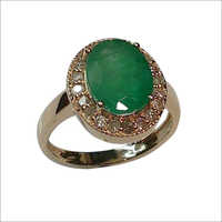 Oval Emerald Diamond Ring