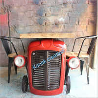 Tractor Wooden Table Set
