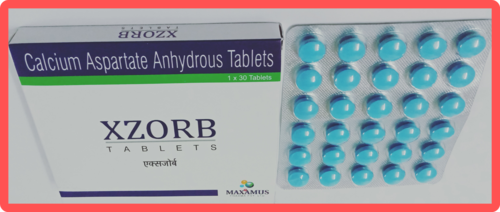 Calcium Aspartate Anhydrous Tablet - 1*30 Blister Pack, Generic Drug Suitable for All with 250 Box Quantity