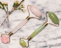 Natural amethyst jade roller rose quartz facial