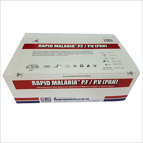 White Rapid Malaria Pf/pv Antigen Test Kit