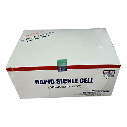 Rapid Sickle Cell Kit Mix Well And Incubate For 10 Min. Centrifuge At 3000 Rpm For 5 Mins. Compare Test Against Control.