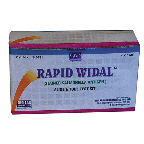 Rapid Widal Test Kit By Bio Lab Diagnostics India Private Limited
