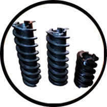 Black Milltec Whitener Feeder Screw