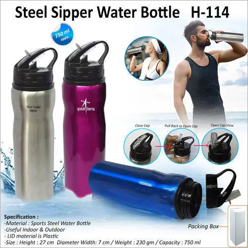 Steel Sipper Water Bottle