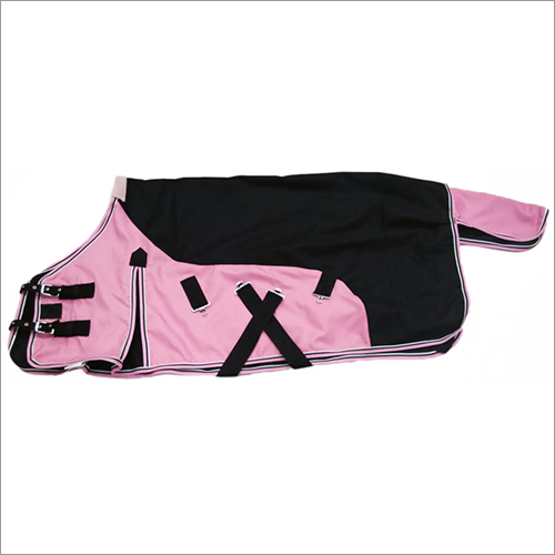Pink And Black Horse Blanket
