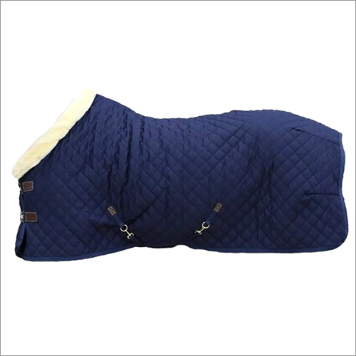 Horse Cooling Blanket - Fabric, 250-500 Grams | Blue, Ideal for Horse Riding Use