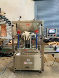 Automatic 4 Head Viscous Filling Machine - Honey - Butter - Ghee - Color: Silver