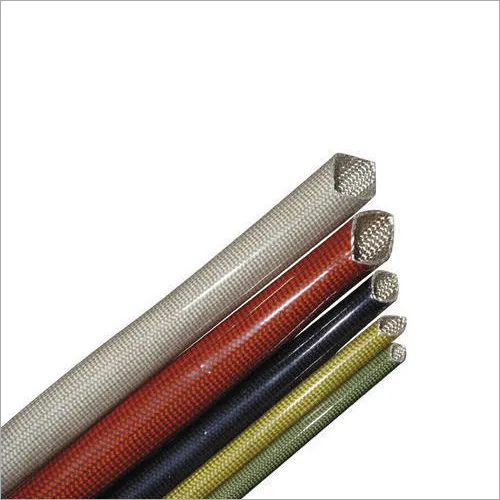 Polyurethane Fiberglass Sleeve - Varnished Fiberglass & Silicon Material, 7kV Breakdown Voltage, Colors: Natural, Black, Blue, Yellow, Red, White, Green