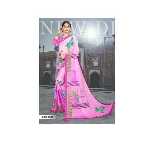 Available In 12 Colors Fancy Printed Saree