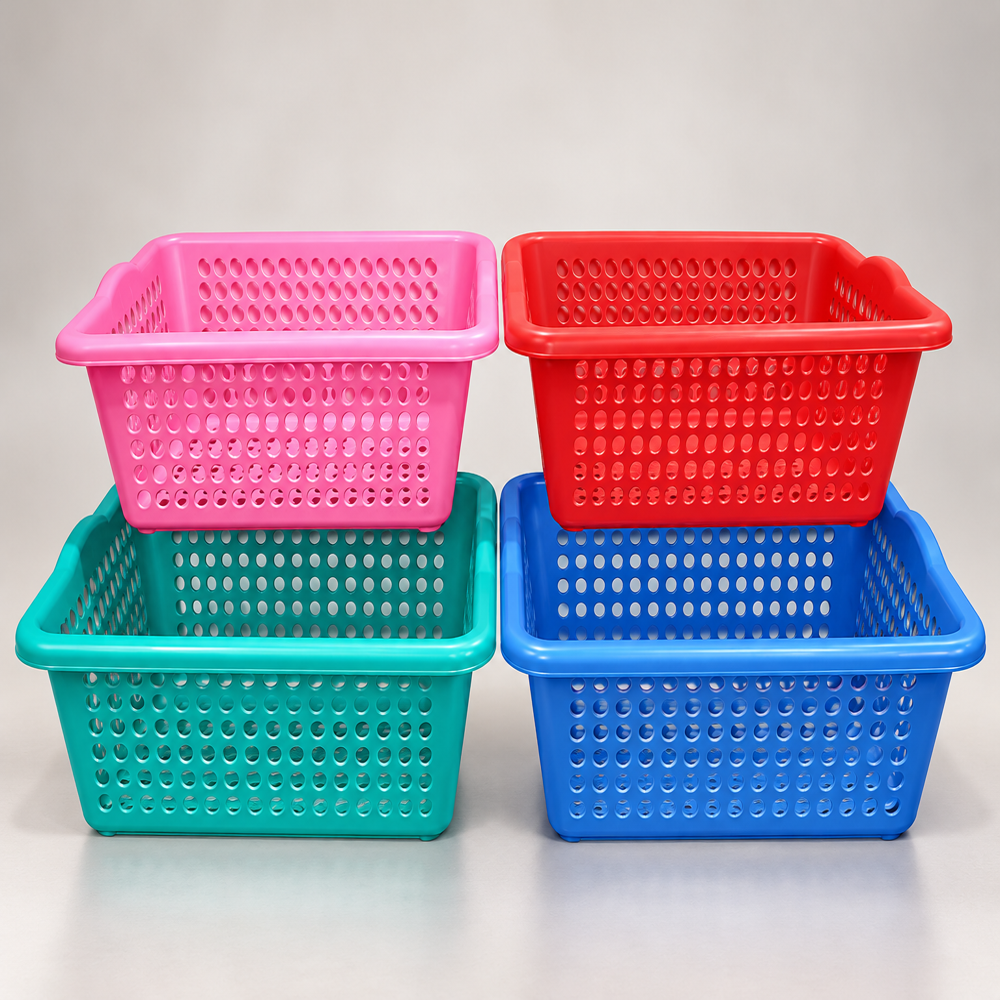 Red Plastic Basket