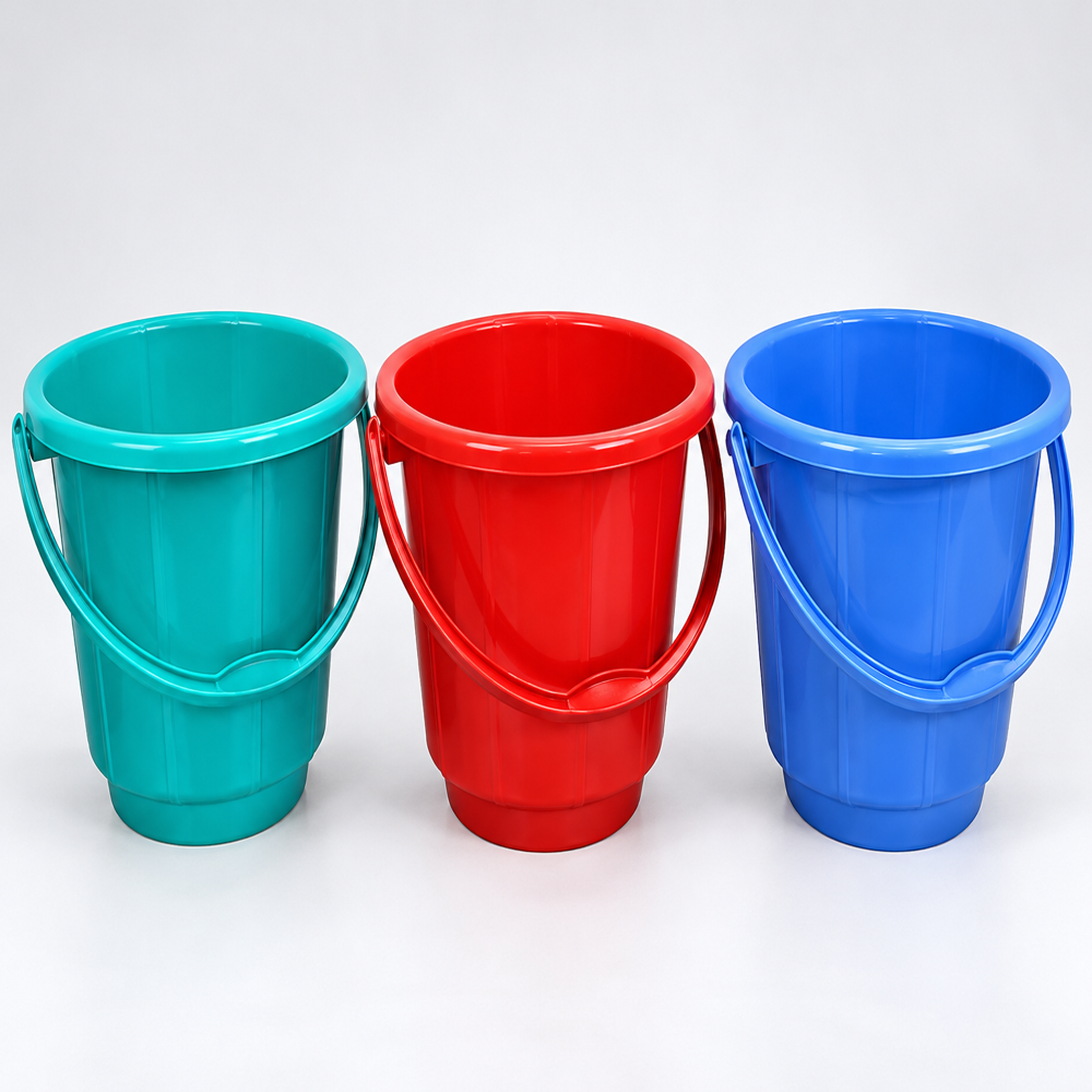 Coloured Plastic Bucket - Color: Red