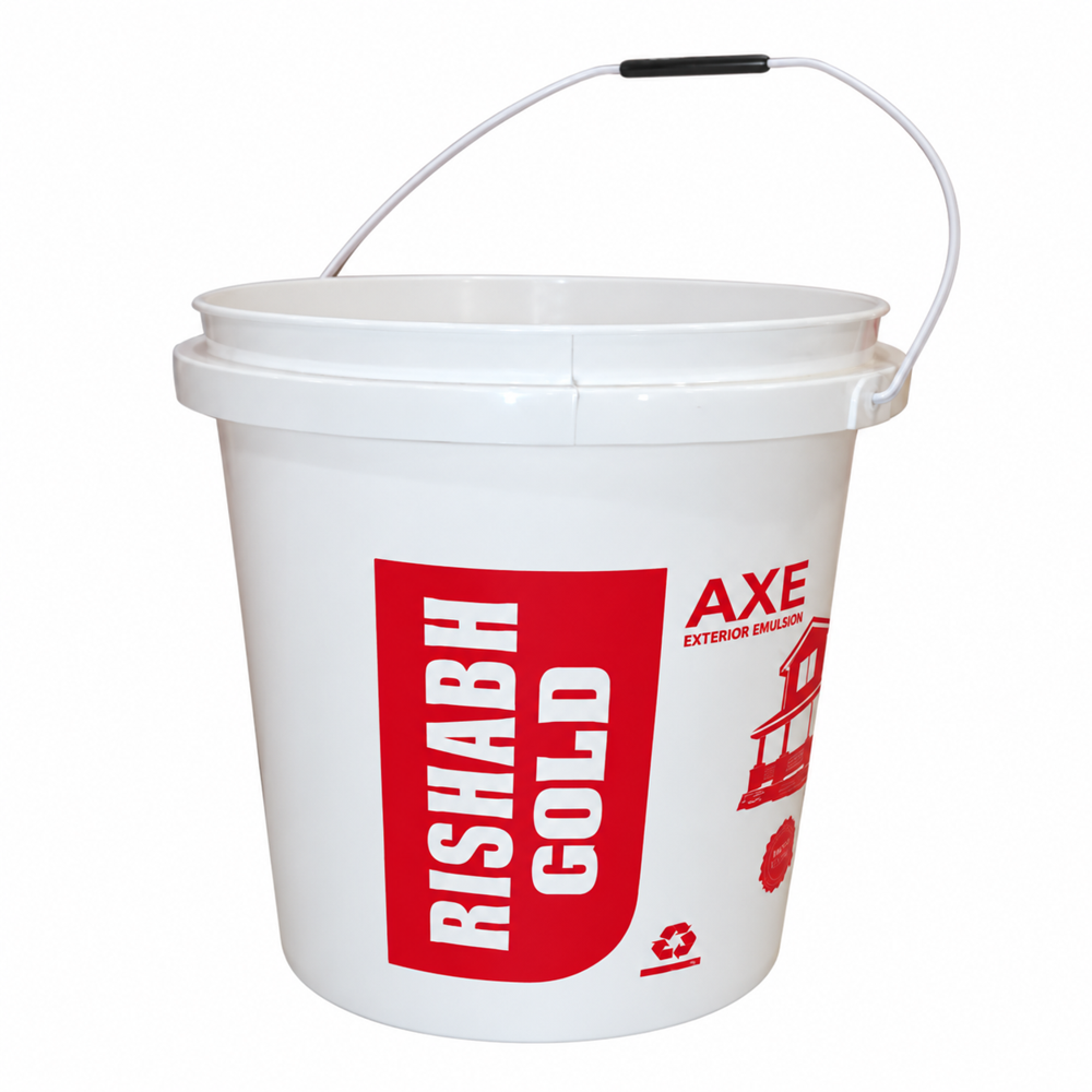 White 8 Kg Plastic Paint Bucket