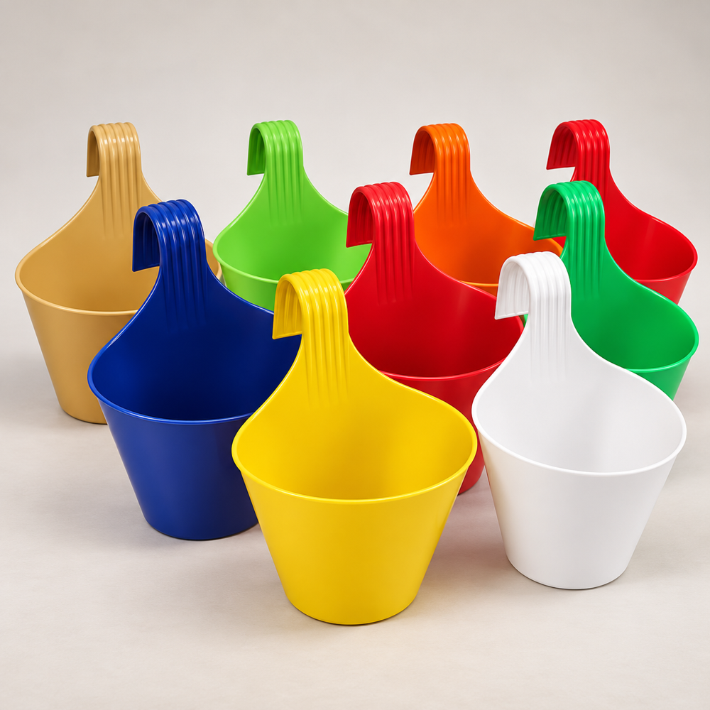 Red Plastic Hook Pot