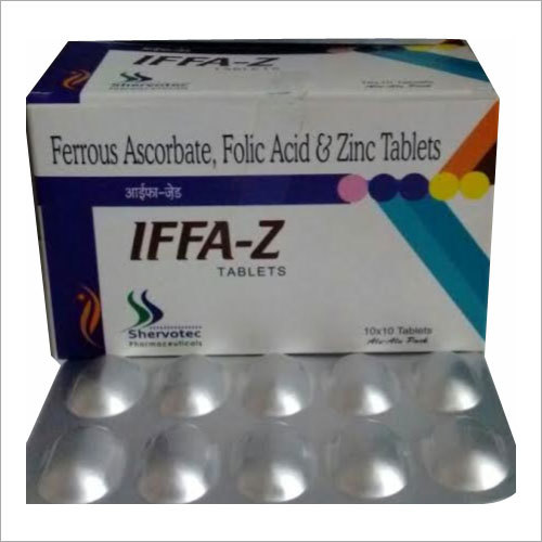 Ferrous Ascorbate Folic Acid And Zinc Tablet